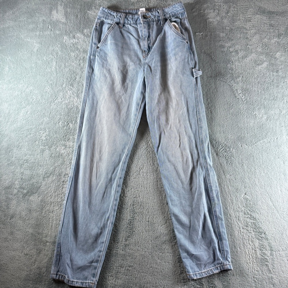 RSQ Light Wash Carpenter Jeans Light Blue Denim Utility Pants Size 12‎ 0187